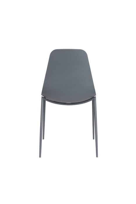 Eetkamerstoel Jeffrey Polypropyleen Grijs 48.5x49 cm-Eetkamerstoelen-Creating Home