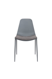 Eetkamerstoel Jeffrey Polypropyleen Grijs 48.5x49 cm-Eetkamerstoelen-Creating Home