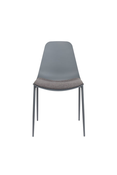 Eetkamerstoel Jeffrey Polypropyleen Grijs 48.5x49 cm-Eetkamerstoelen-Creating Home