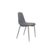 Eetkamerstoel Jeffrey Polypropyleen Grijs 48.5x49 cm-Fauteuils-Creating Home