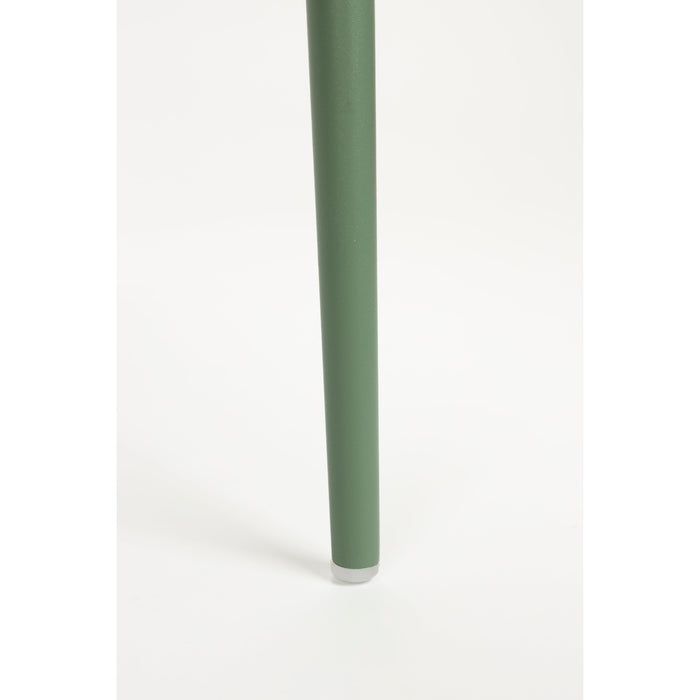 Eetkamerstoel Jeffrey Polypropyleen Groen 48.5x49 cm-Eetkamerstoelen-Creating Home