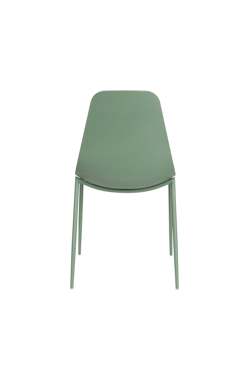 Eetkamerstoel Jeffrey Polypropyleen Groen 48.5x49 cm-Eetkamerstoelen-Creating Home