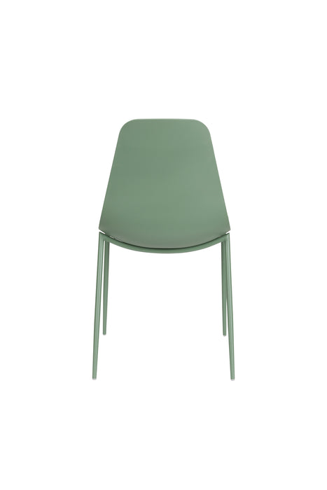 Eetkamerstoel Jeffrey Polypropyleen Groen 48.5x49 cm-Eetkamerstoelen-Creating Home