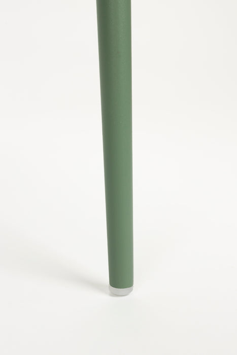 Eetkamerstoel Jeffrey Polypropyleen Groen 48.5x49 cm-Fauteuils-Creating Home