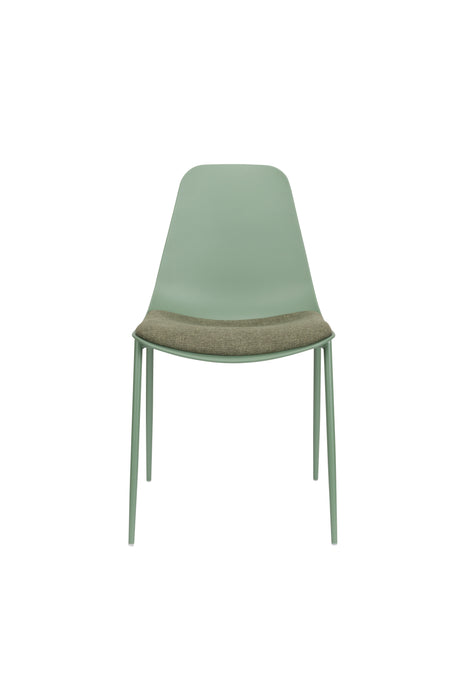 Eetkamerstoel Jeffrey Polypropyleen Groen 48.5x49 cm-Fauteuils-Creating Home
