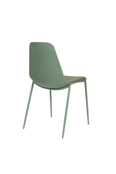 Eetkamerstoel Jeffrey Polypropyleen Groen 48.5x49 cm-Fauteuils-Creating Home