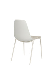 Eetkamerstoel Jeffrey Polypropyleen Wit 48.5x49 cm-Eetkamerstoelen-Creating Home