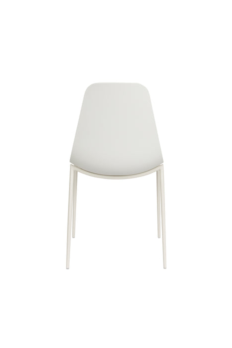 Eetkamerstoel Jeffrey Polypropyleen Wit 48.5x49 cm-Eetkamerstoelen-Creating Home