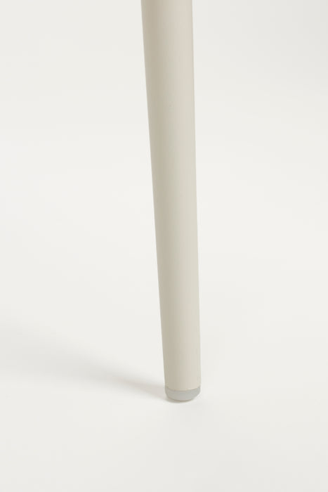 Eetkamerstoel Jeffrey Polypropyleen Wit 48.5x49 cm-Eetkamerstoelen-Creating Home