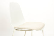 Eetkamerstoel Jeffrey Polypropyleen Wit 48.5x49 cm-Eetkamerstoelen-Creating Home