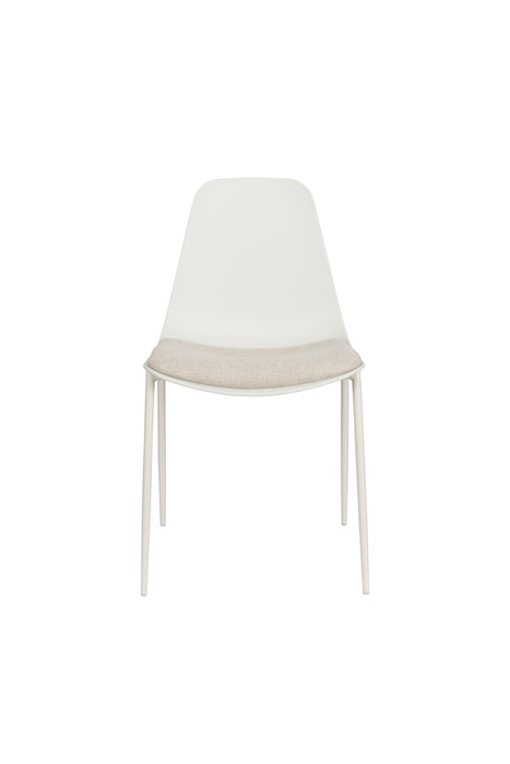 Eetkamerstoel Jeffrey Polypropyleen Wit 48.5x49 cm-Eetkamerstoelen-Creating Home