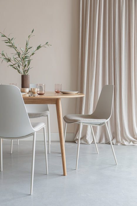 Eetkamerstoel Jeffrey Polypropyleen Wit 48.5x49 cm-Fauteuils-Creating Home