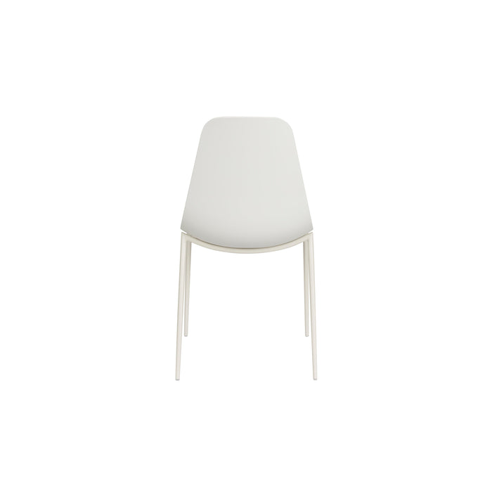 Eetkamerstoel Jeffrey Polypropyleen Wit 48.5x49 cm-Fauteuils-Creating Home