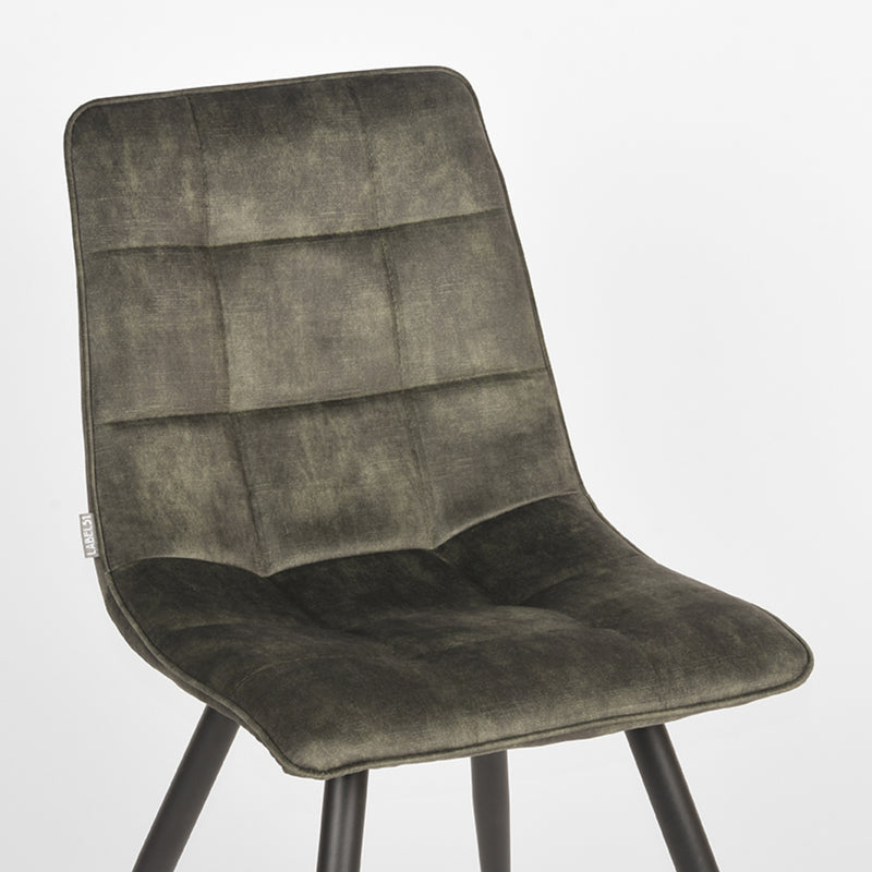 Eetkamerstoel Jelt Hunter Velours 45x56x84 cm-Eetkamerstoelen-LABEL51