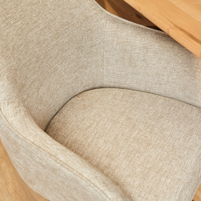 Eetkamerstoel Jens | Beige | Draaibaar-Eetkamerstoelen-Starfurn