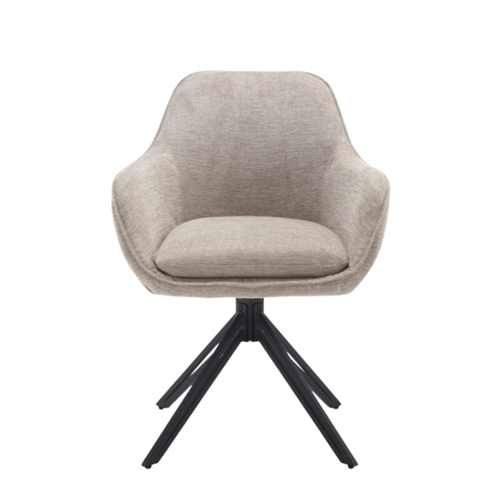 Eetkamerstoel Jens | Beige | Draaibaar-Eetkamerstoelen-Starfurn
