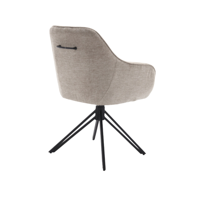 Eetkamerstoel Jens | Beige | Draaibaar-Eetkamerstoelen-Starfurn