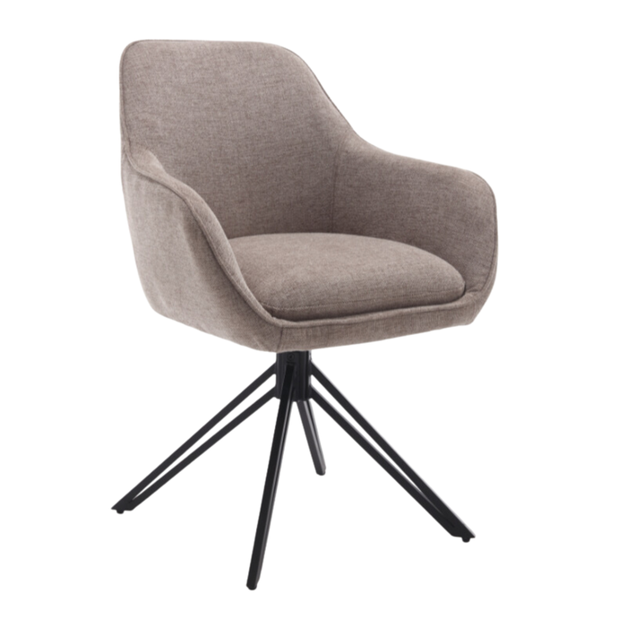Eetkamerstoel Jens | Brown | Draaibaar-Eetkamerstoelen-Starfurn