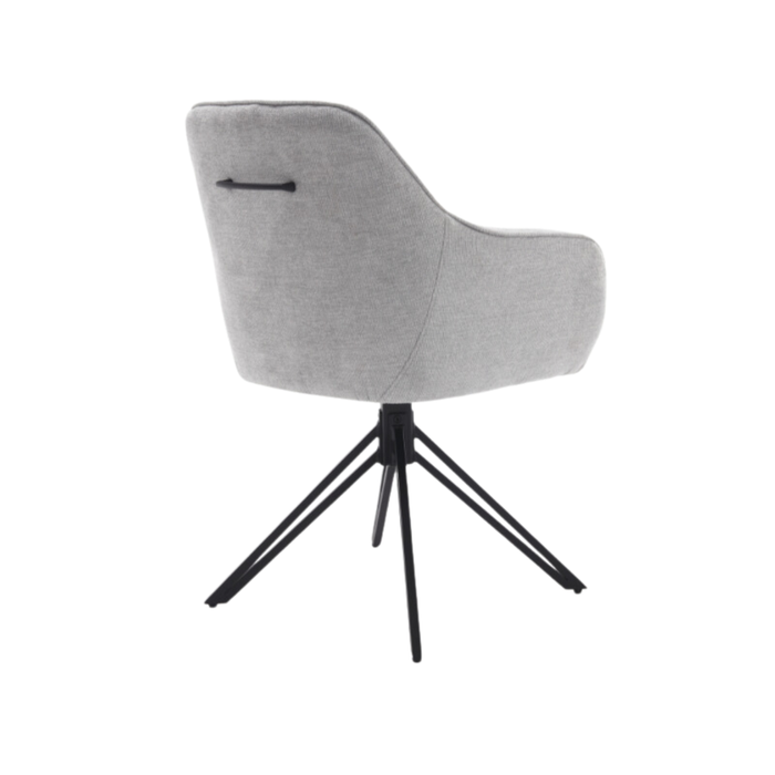 Eetkamerstoel Jens | Light Grey | Draaibaar-Eetkamerstoelen-Starfurn