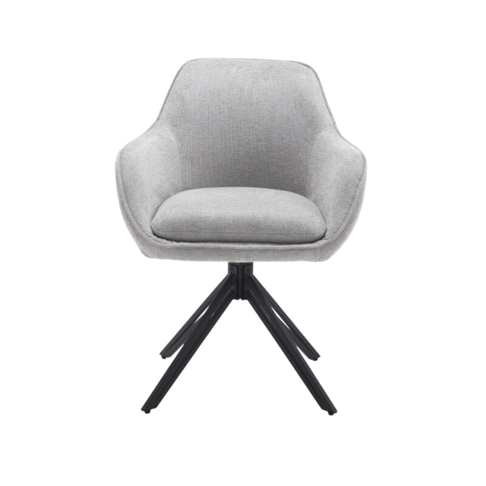 Eetkamerstoel Jens | Light Grey | Draaibaar-Eetkamerstoelen-Starfurn