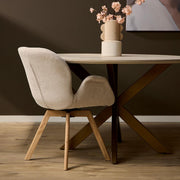 Eetkamerstoel Jesse Beige 59x61x85 cm-Eetkamerstoelen-Starfurn