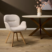 Eetkamerstoel Jesse Beige 59x61x85 cm-Eetkamerstoelen-Starfurn