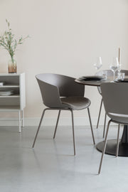 Eetkamerstoel Jessica Polyester Grijs 54.5x59 cm-Eetkamerstoelen-Creating Home
