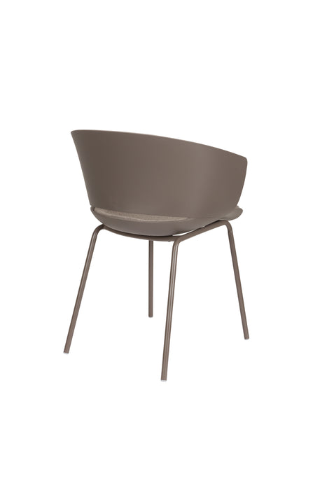 Eetkamerstoel Jessica Polyester Grijs 54.5x59 cm-Eetkamerstoelen-Creating Home