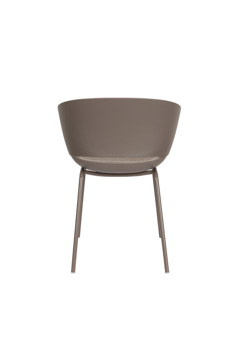 Eetkamerstoel Jessica Polyester Grijs 54.5x59 cm-Eetkamerstoelen-Creating Home