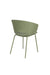 Eetkamerstoel Jessica Polyester Groen 54.5x59 cm-Eetkamerstoelen-Creating Home