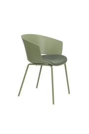 Eetkamerstoel Jessica Polyester Groen 54.5x59 cm-Eetkamerstoelen-Creating Home