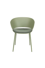 Eetkamerstoel Jessica Polyester Groen 54.5x59 cm-Eetkamerstoelen-Creating Home