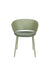 Eetkamerstoel Jessica Polyester Groen 54.5x59 cm-Eetkamerstoelen-Creating Home