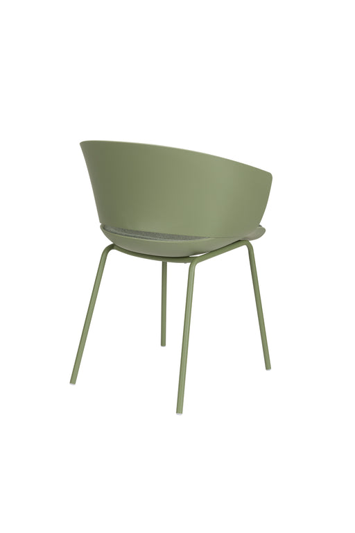 Eetkamerstoel Jessica Polyester Groen 54.5x59 cm-Fauteuils-Creating Home