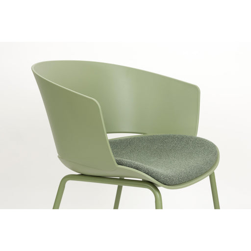 Eetkamerstoel Jessica Polyester Groen 54.5x59 cm-Fauteuils-Creating Home