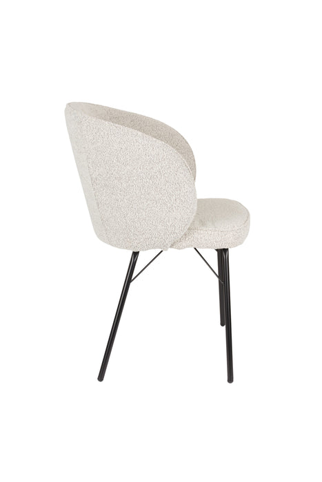 Eetkamerstoel Joa Polyester Beige 60x59.5 cm