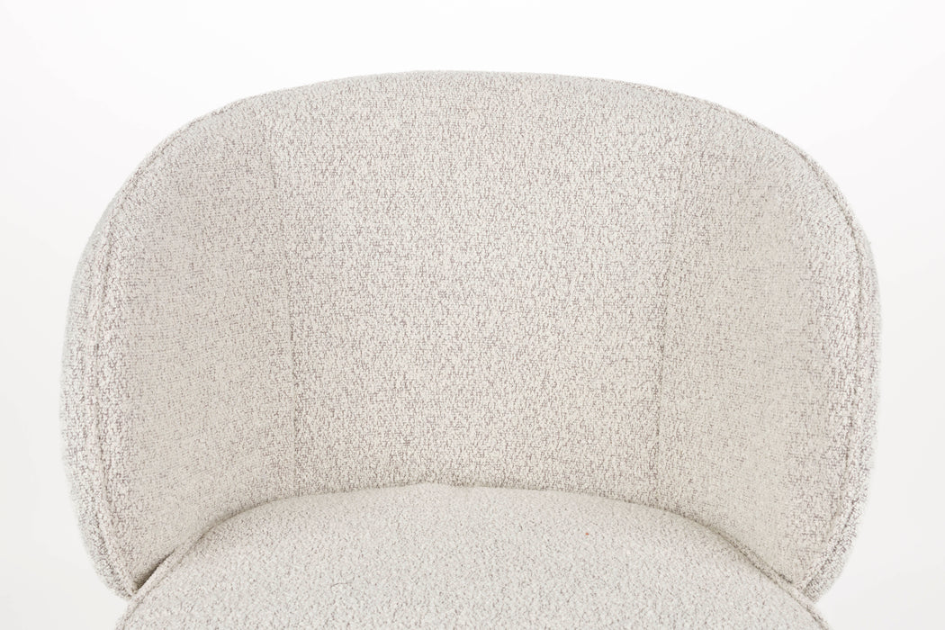 Eetkamerstoel Joa Polyester Beige 60x59.5 cm-Fauteuils-Creating Home