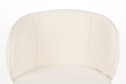 Eetkamerstoel Joa Polyester Wit 60x59.5 cm-Eetkamerstoelen-Creating Home
