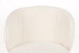 Eetkamerstoel Joa Polyester Wit 60x59.5 cm-Eetkamerstoelen-Creating Home