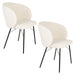 Eetkamerstoel Joa Polyester Wit 60x59.5 cm-Fauteuils-Creating Home