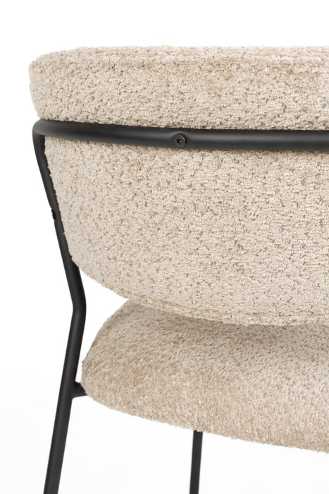 Eetkamerstoel Jolien Bouclé Beige – detail 4