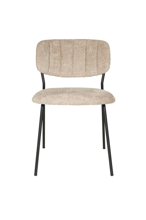 Eetkamerstoel Jolien Bouclé Beige – productaanzicht