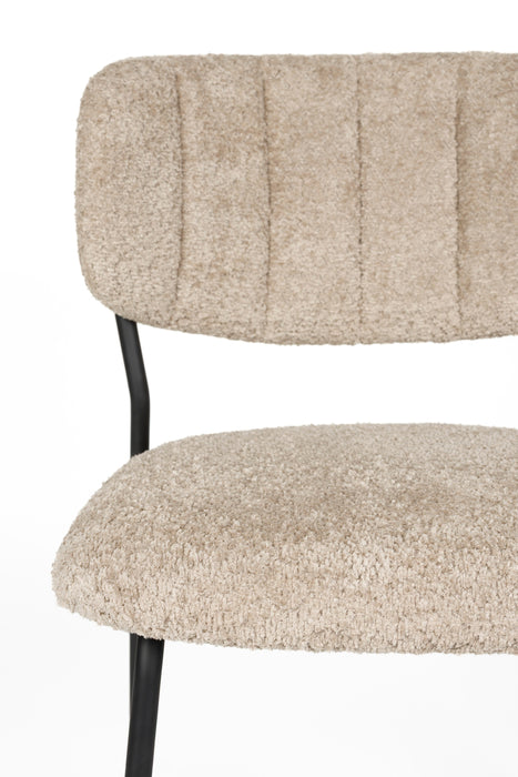 Eetkamerstoel Jolien Bouclé Beige – detail