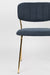 Eetkamerstoel Jolien Goud/dark Nylon en polyester Blauw 56x48 cm-Eetkamerstoelen-Creating Home