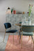 Eetkamerstoel Jolien Goud/dark Nylon en polyester Blauw 56x48 cm-Fauteuils-Creating Home