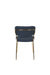 Eetkamerstoel Jolien Goud/dark Nylon en polyester Blauw 56x48 cm-Fauteuils-Creating Home