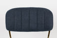 Eetkamerstoel Jolien Goud/dark Nylon en polyester Blauw 56x48 cm-Fauteuils-Creating Home