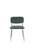 Eetkamerstoel Jolien Goud/dark Nylon en polyester Groen 56x48 cm-Fauteuils-Creating Home