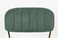 Eetkamerstoel Jolien Goud/dark Nylon en polyester Groen 56x48 cm-Fauteuils-Creating Home