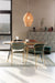 Eetkamerstoel Jolien Goud/dark Nylon en polyester Groen 56x61 cm-Eetkamerstoelen-Creating Home